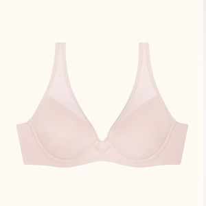 24/7 Pima Cotton Plunge Bra in Classic Rose Dust